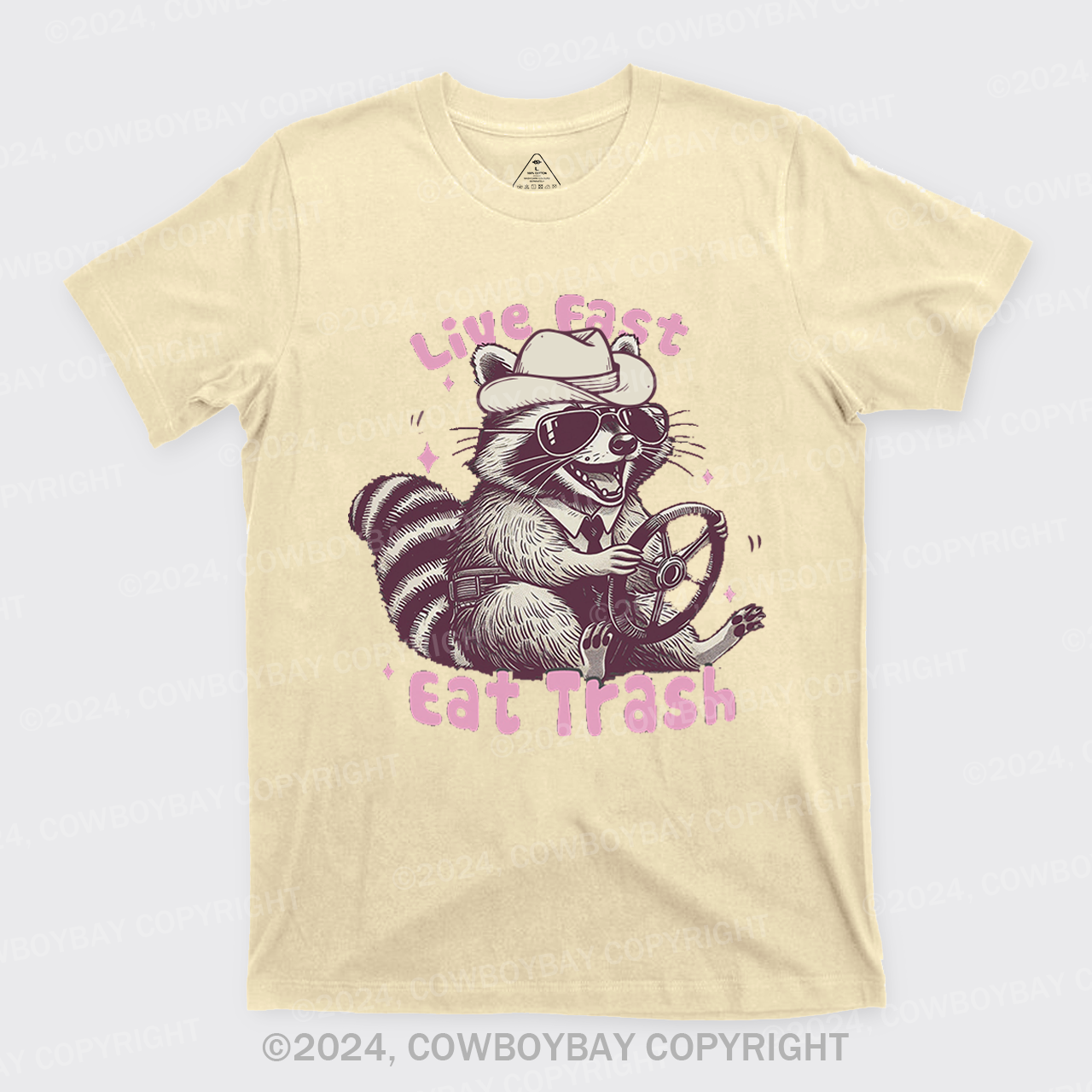 Live Fast Eat Trash Raccoon T-Shirts