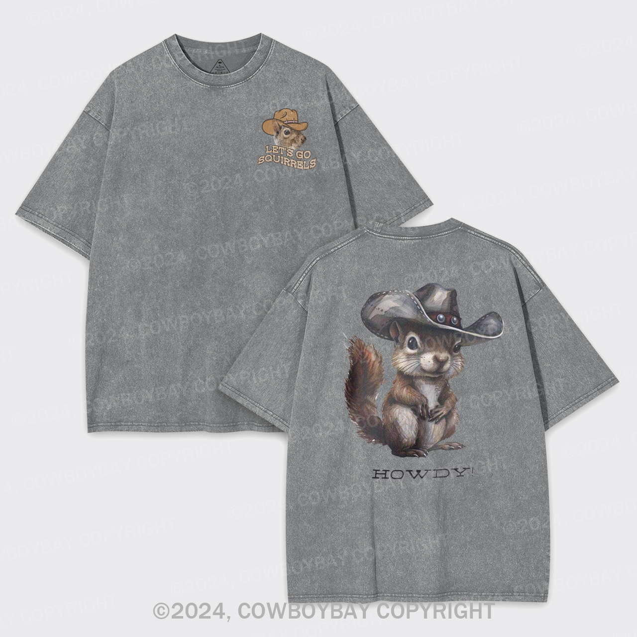 Let's Go Squirrels Garment-dye Tees