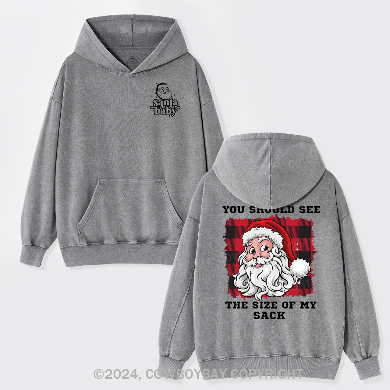 You Should See The Size Of My Sack Garment-Dye Hoodies