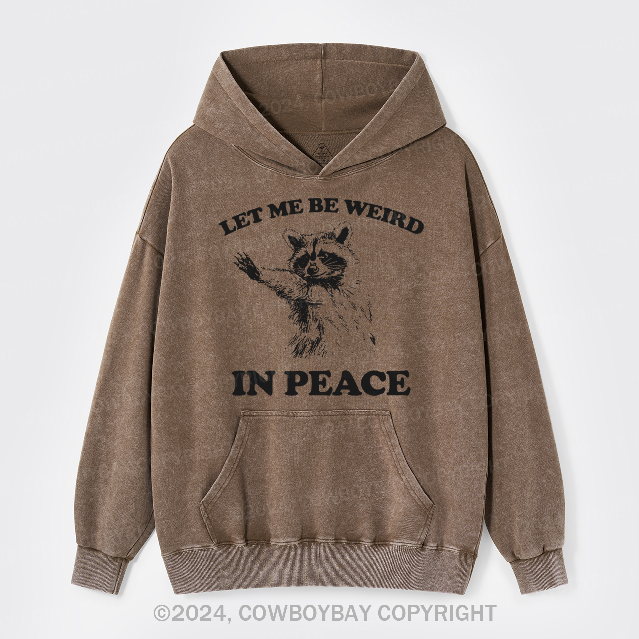 Let Me Be Weird In Peace Garment-Dye Hoodies