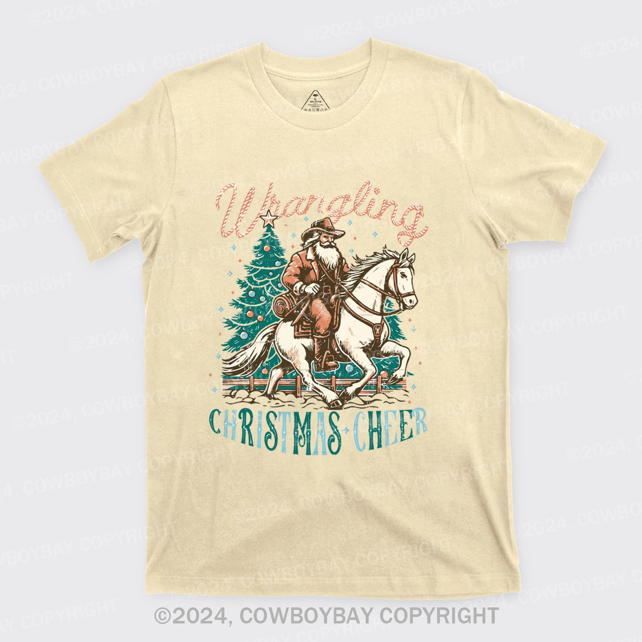 Western Christmas Santa T-Shirts