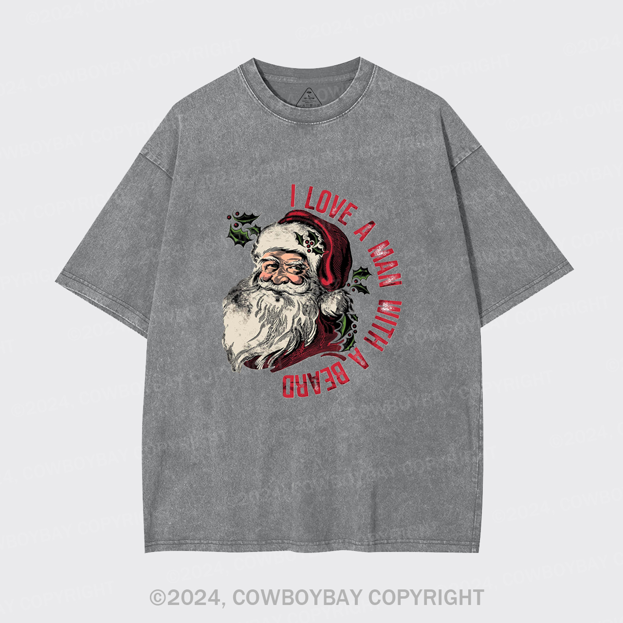 I Love A Man With A Beard Garment-dye Tees