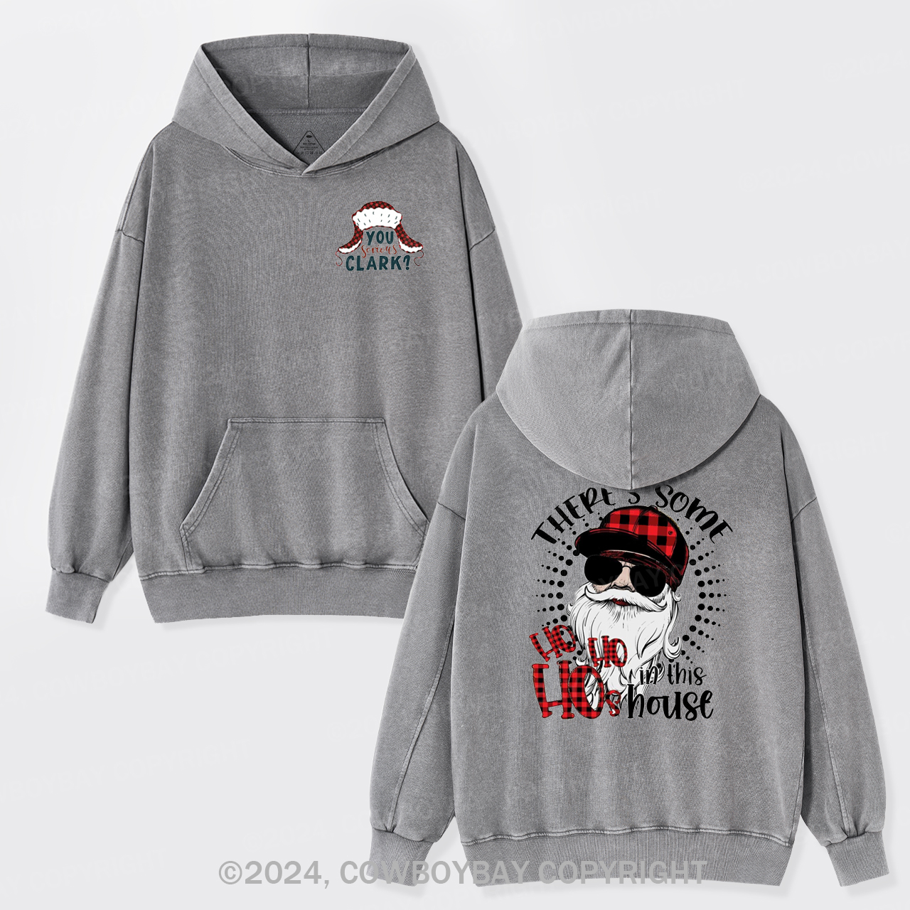 You Serious Clark Garment-Dye Hoodies