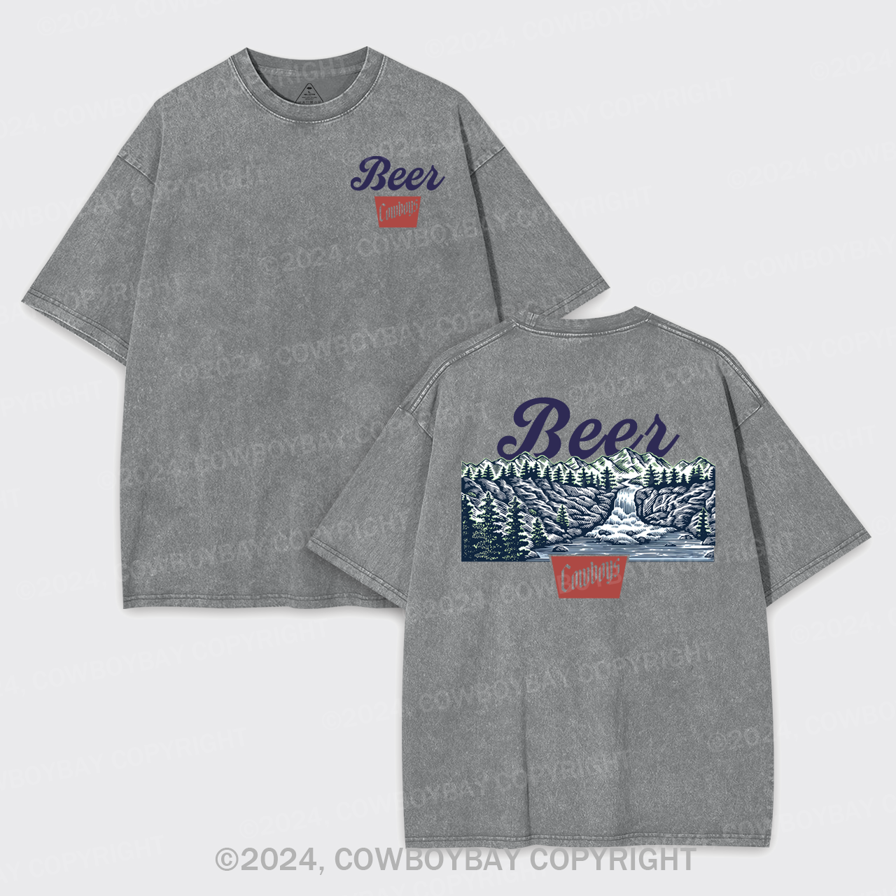 Beer Cowboys Garment-dye Tees