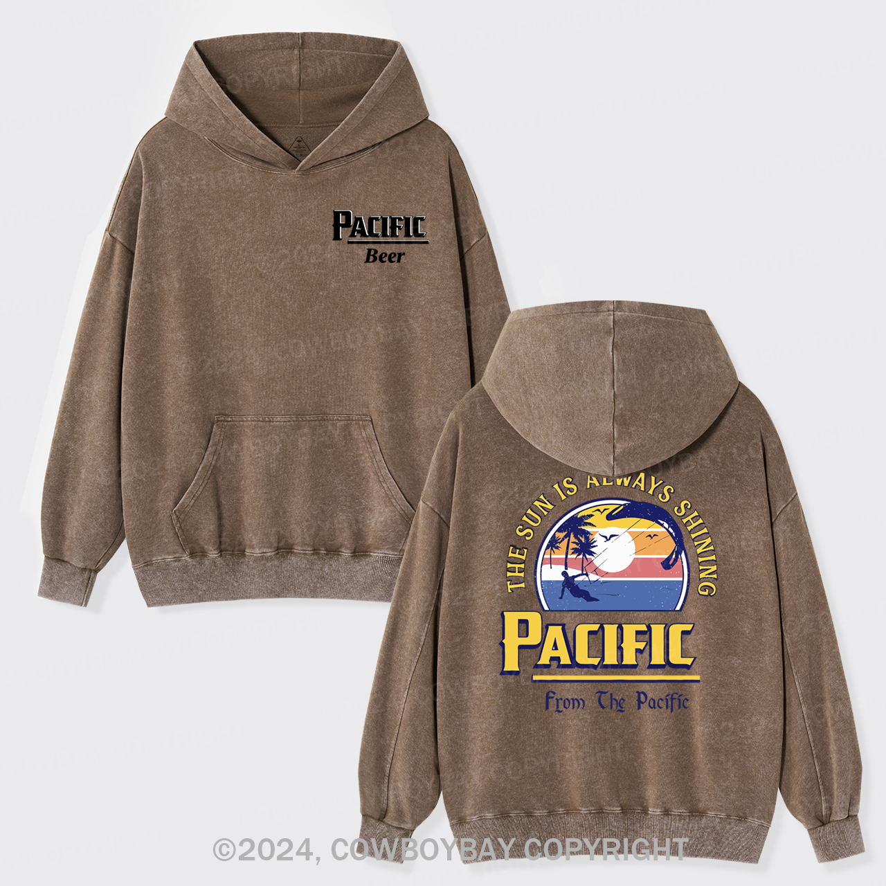 Pac��fic Beer Garment-Dye Hoodies