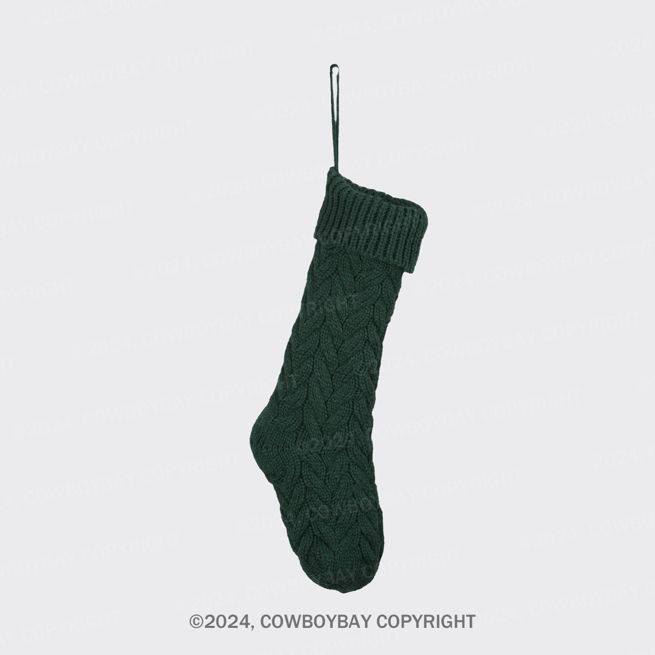Personalized Knitted Twist Leaf Christmas Socks