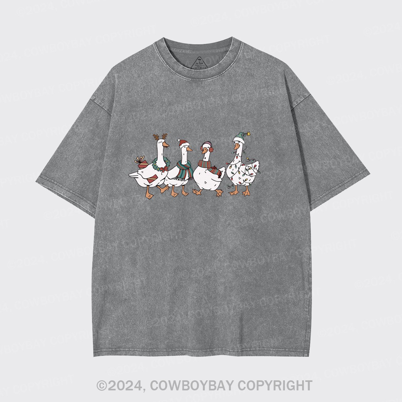 Christmas Silly Goose Garment-dye Tees