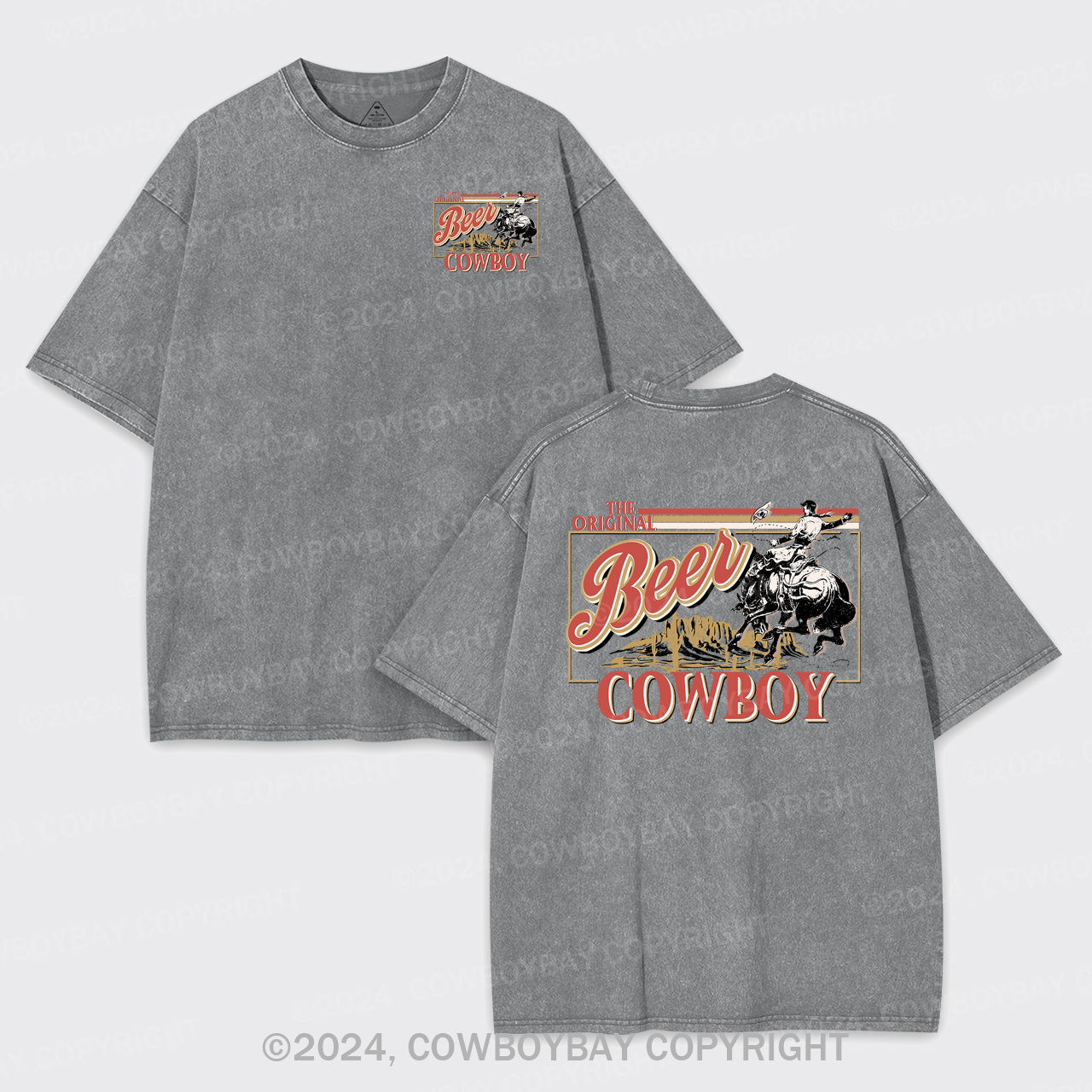 The Original Cowboy Men's Beer Garment-dye Tees