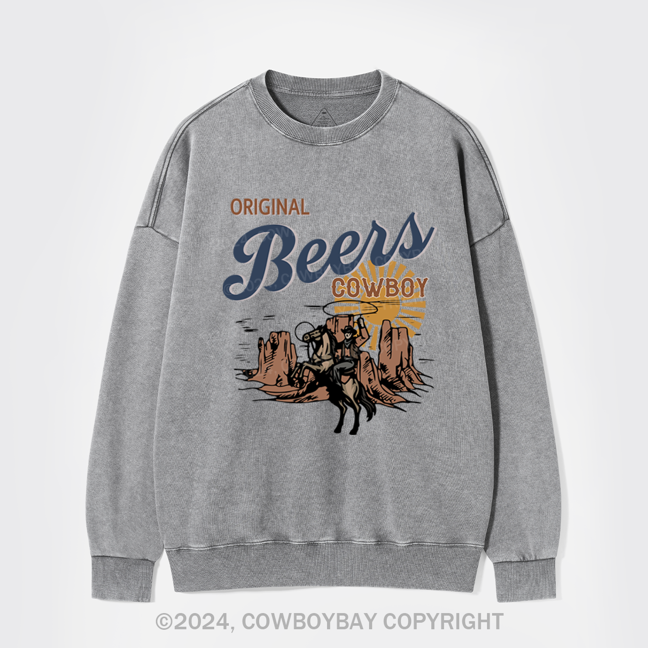 Original Beers Cowboy Washed Sweatshirts