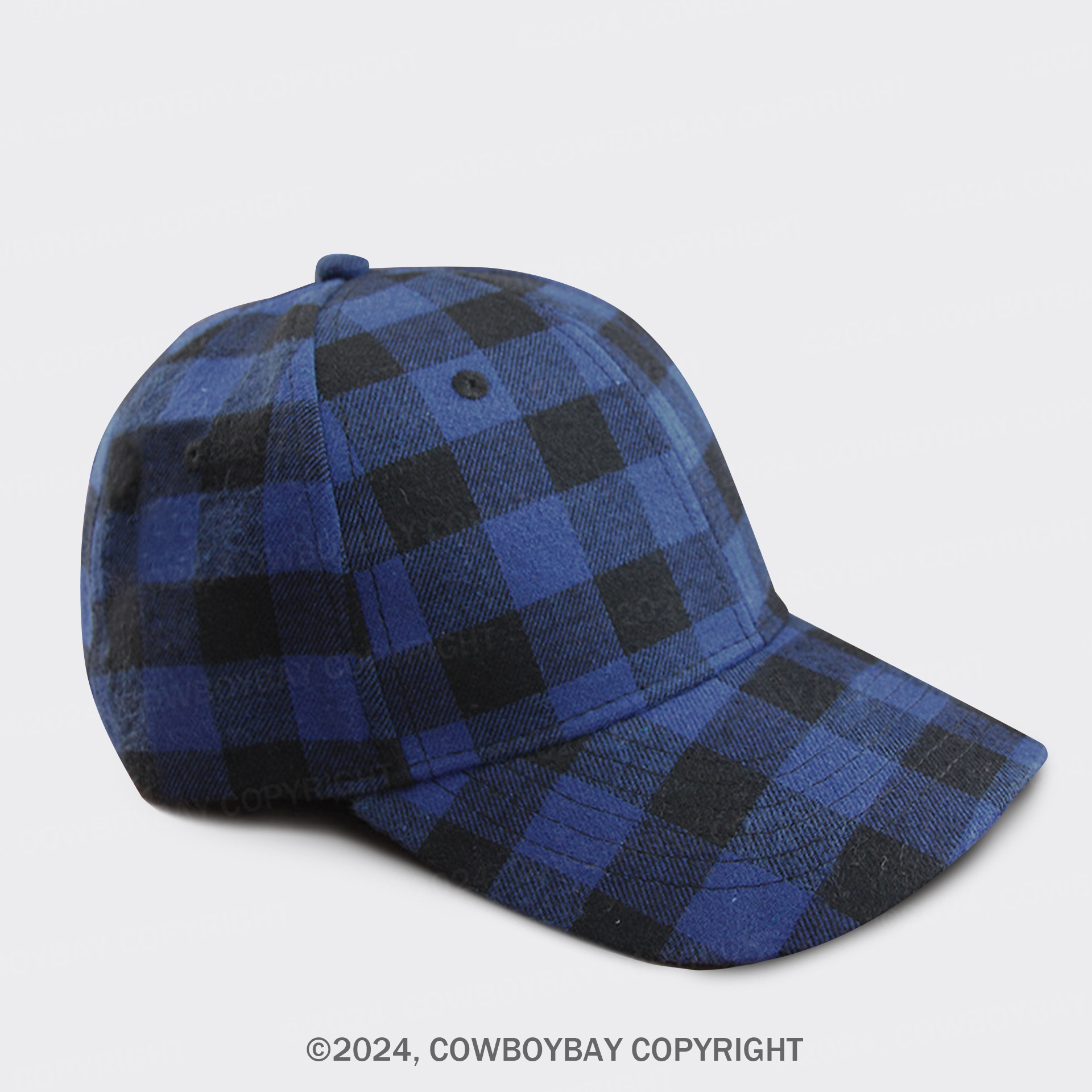 Vintage Plaid Baseball Cap