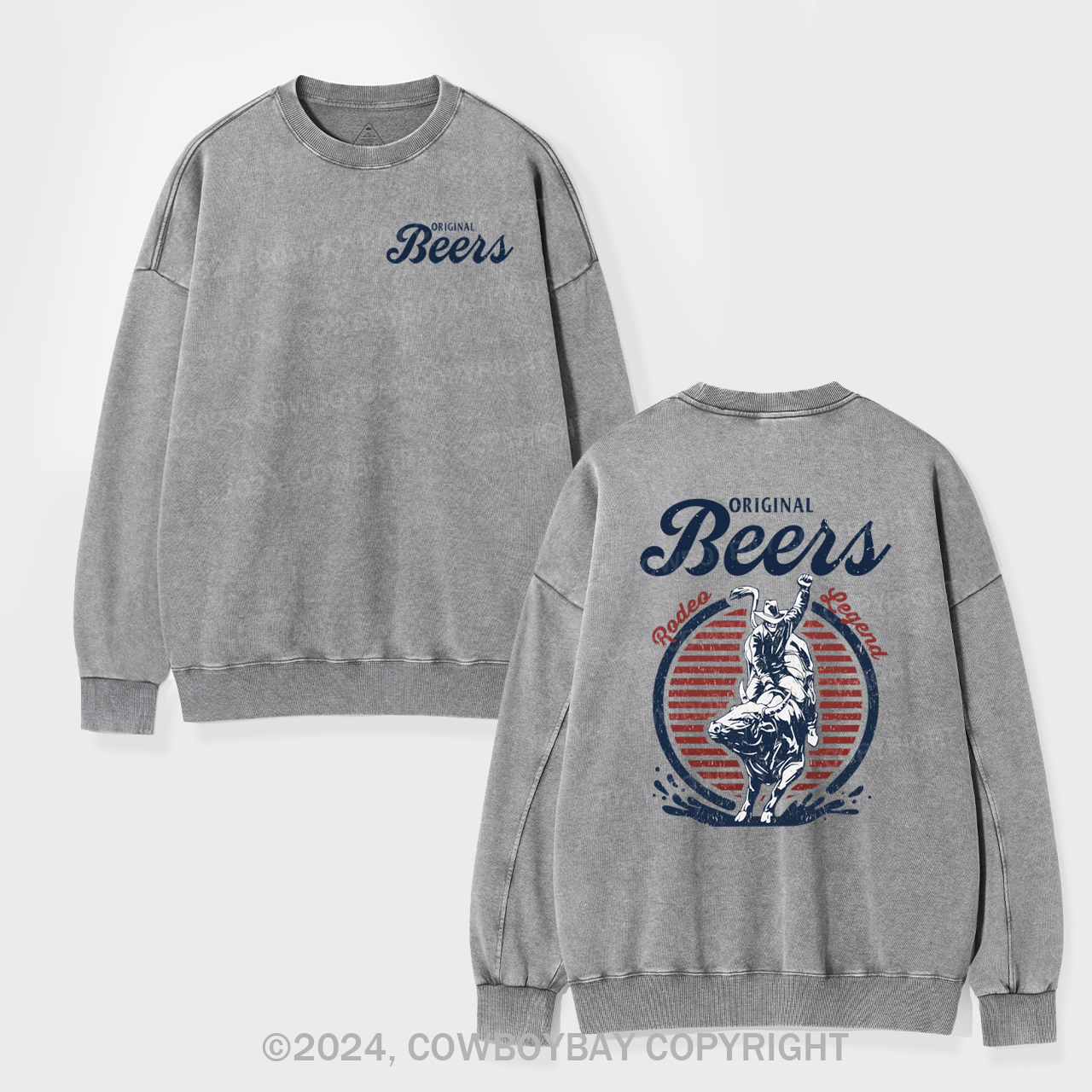 Original Beers Rodeo Legend Washed Sweatshirts