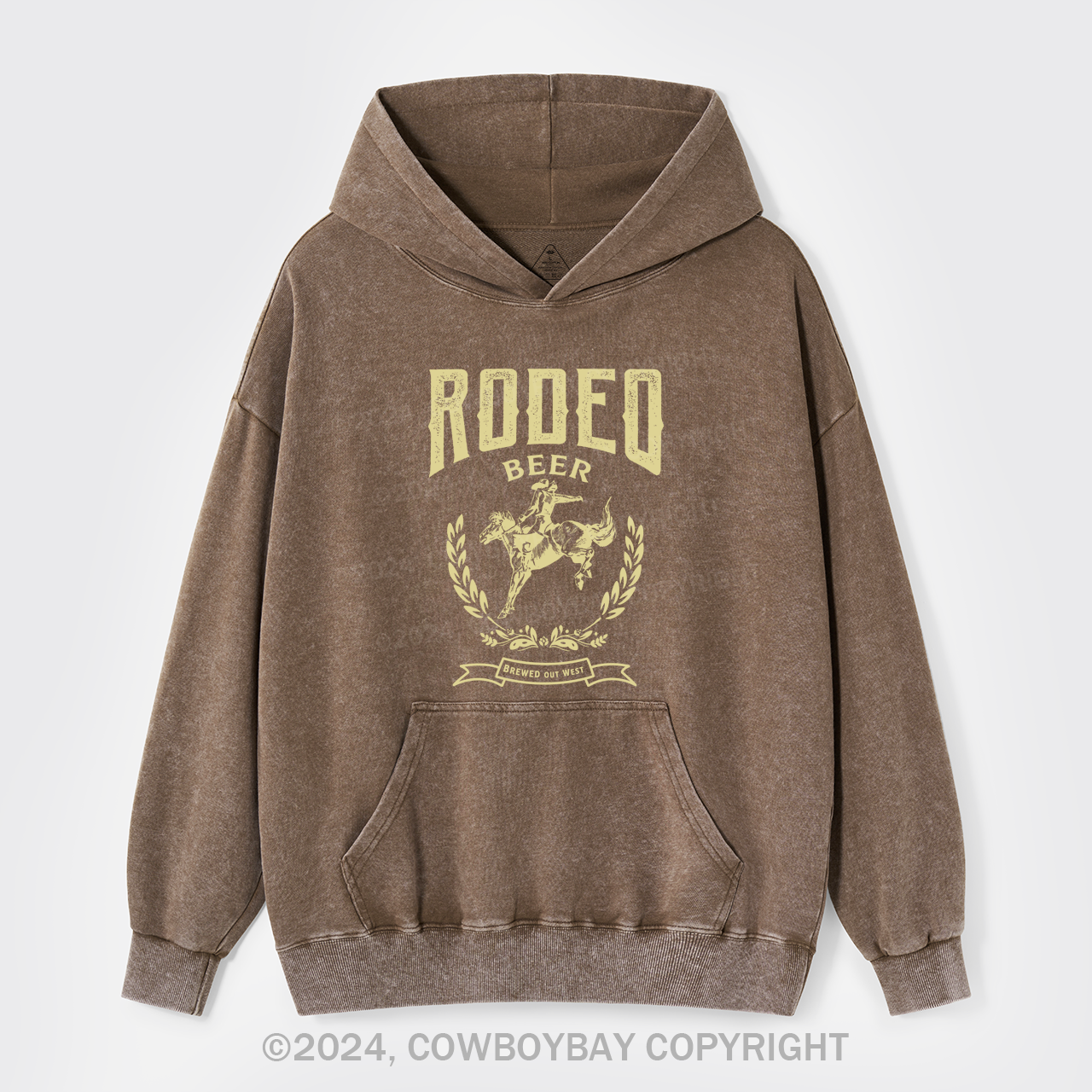 Rodeo Beer Garment-Dye Hoodies