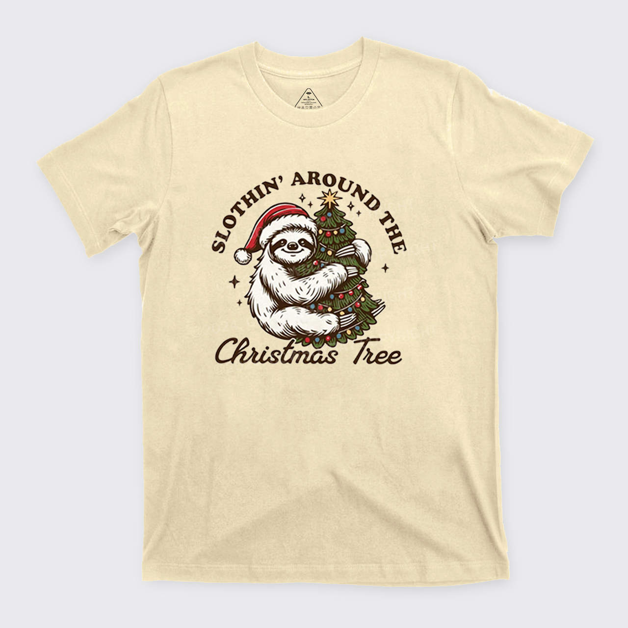 Slothin Around The Christmas Tree T-Shirts