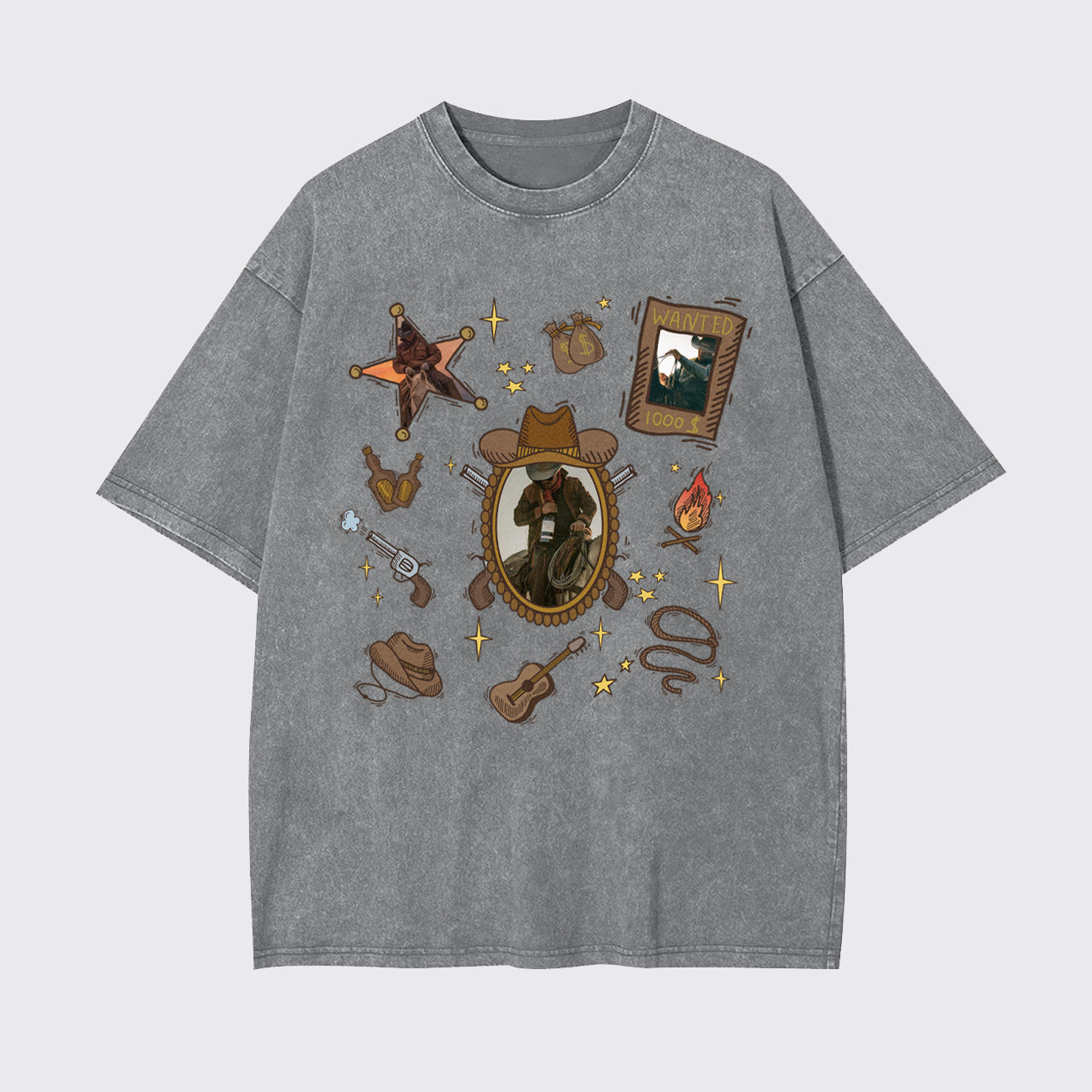 Custom Photo Birthday Gifts Garment-dye Tees