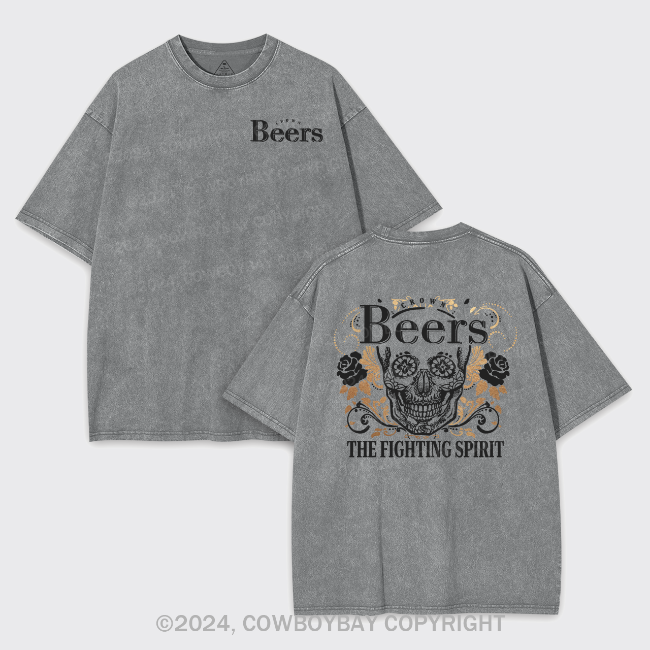 Beer Fighting Spirit Garment-dye Tees