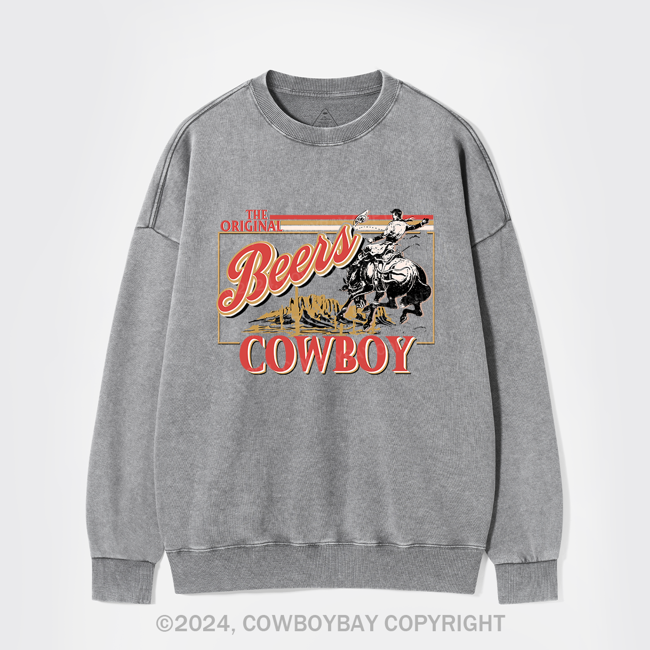 Coors,The Rodeo of Cowboy Washed Sweatshirts