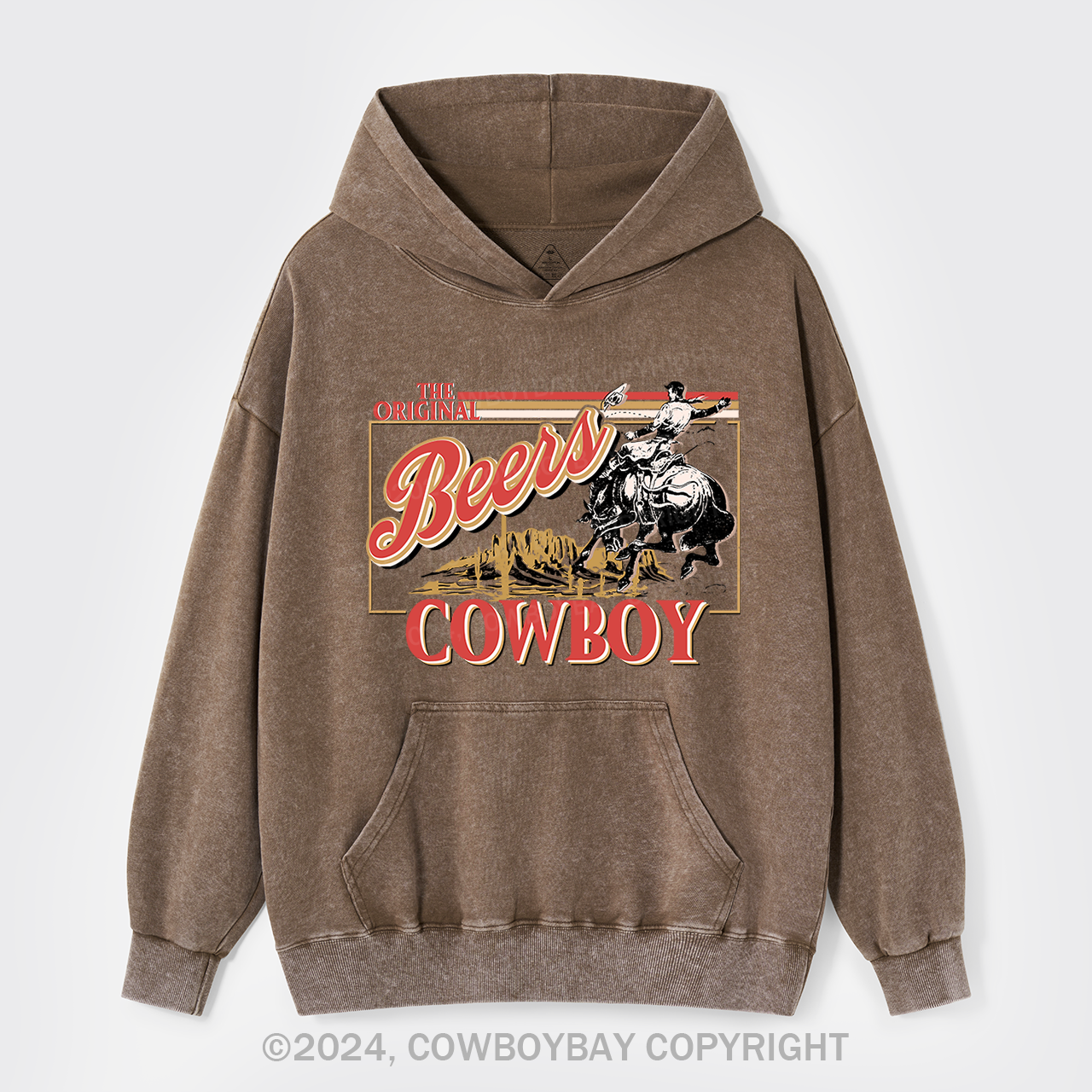 Coors,The Rodeo of Cowboy Garment-dye Hoodies