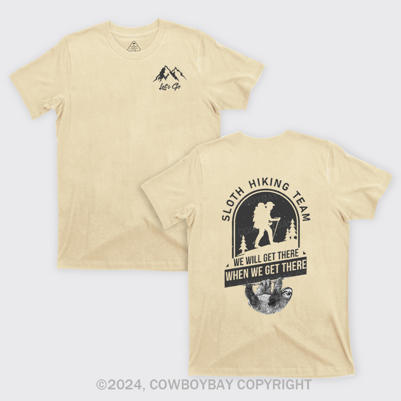 Sloth Hiking T-Shirts