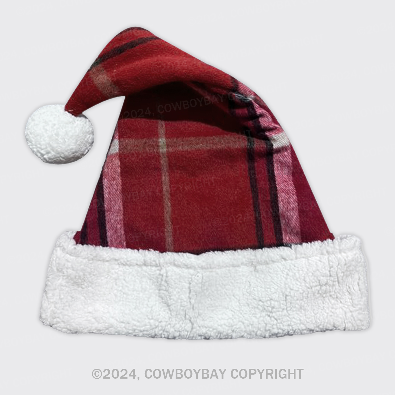 Plaid Christmas Hat