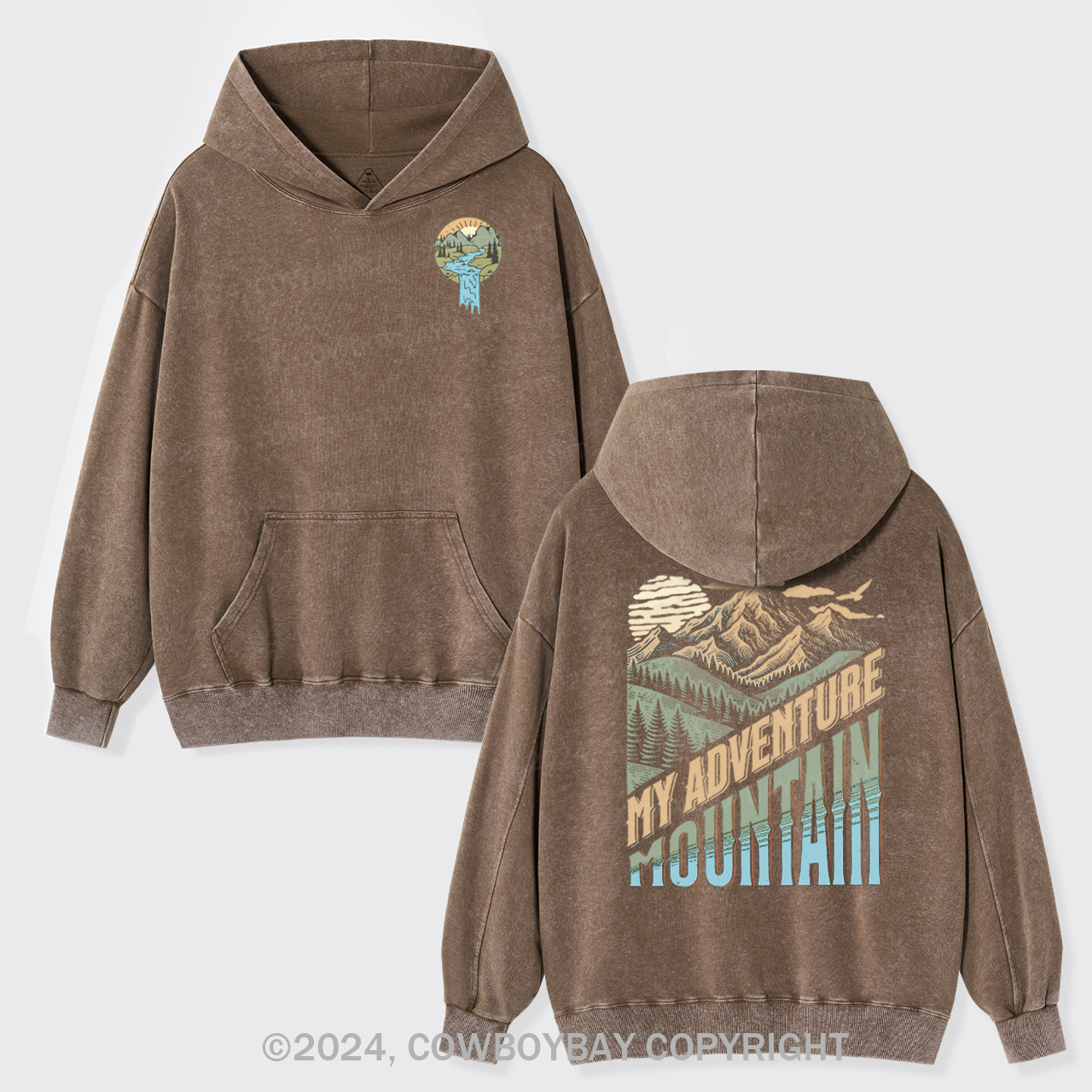 Sunrise River Forest Garment-Dye Hoodies