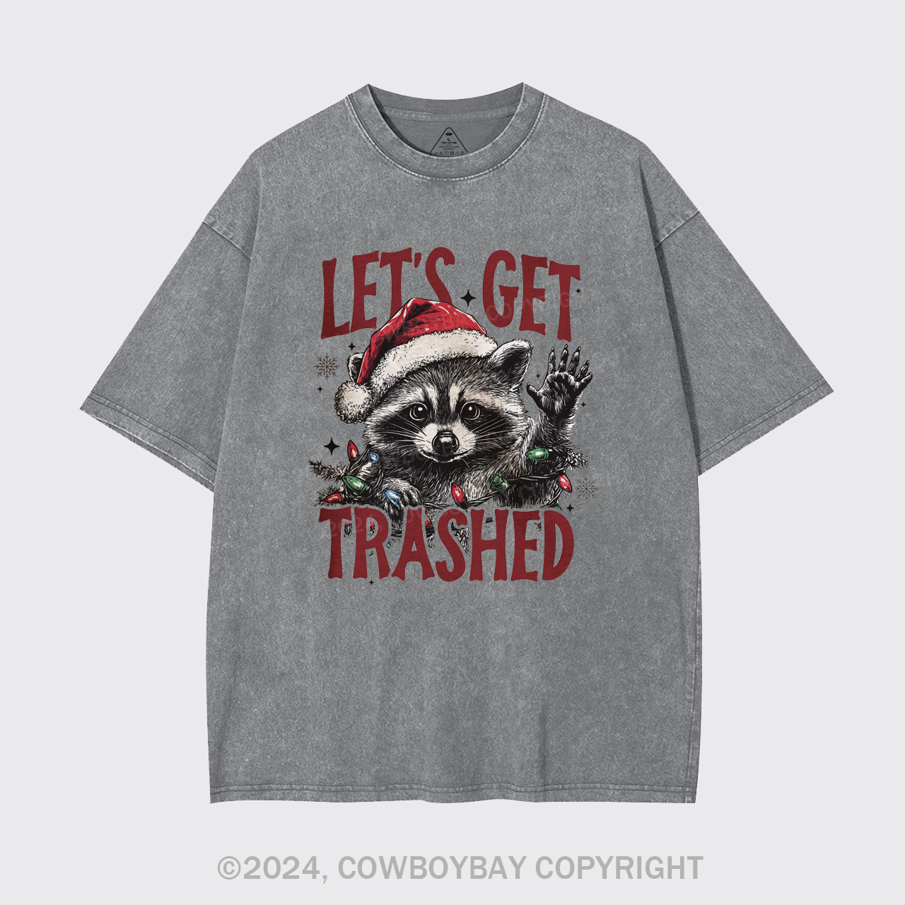 Let's Get Trashed Christmas Garment-dye Tees