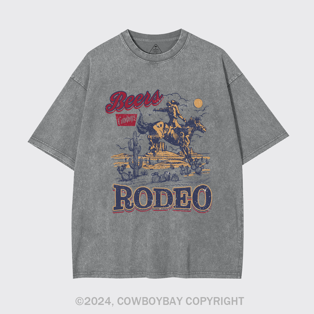 The Rodeo Of Cowboy Garment-dye Tees