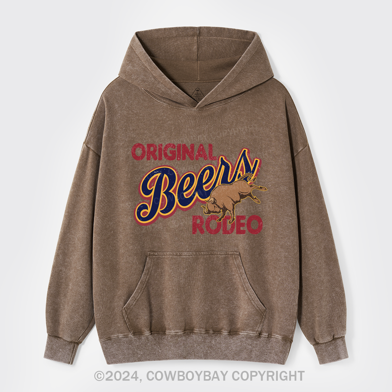 Rodeo And Beers Garment-Dye Hoodies