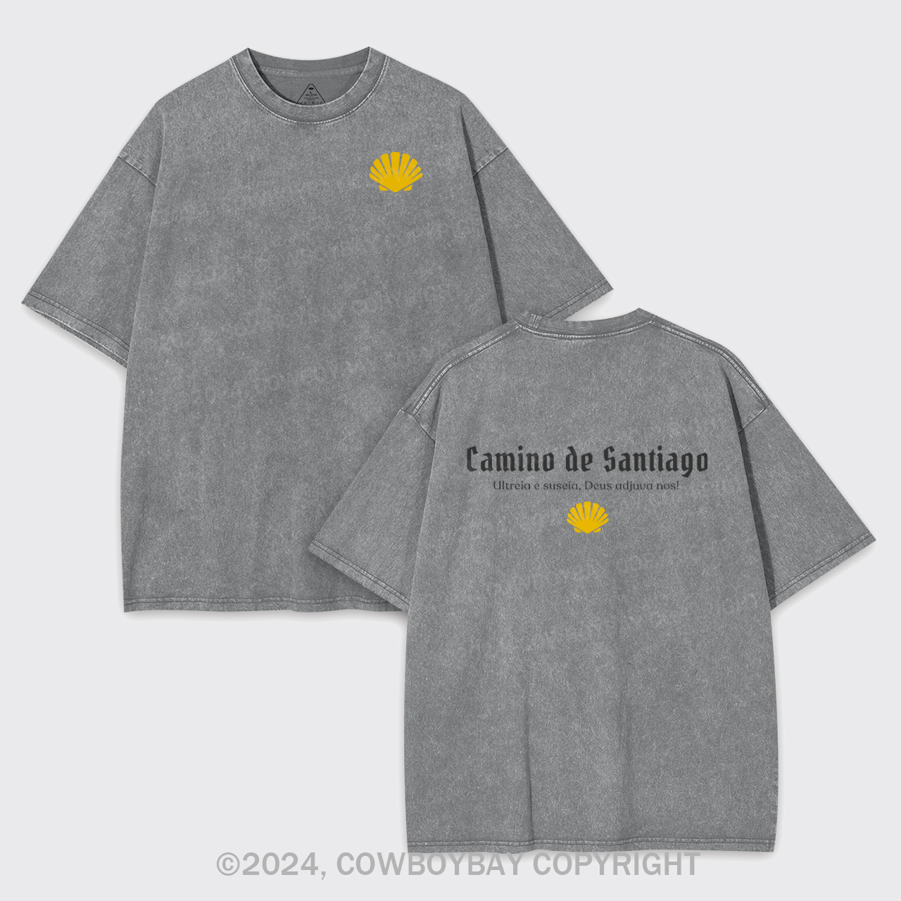 Camino De Santiago arment-dye Tees