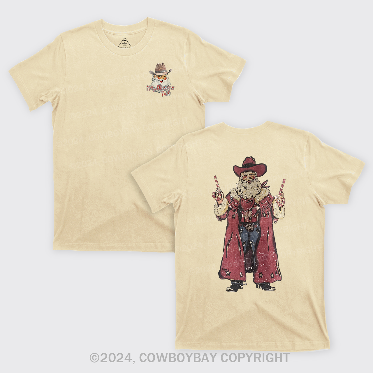 Christmas Cowboy Santa T-Shirts