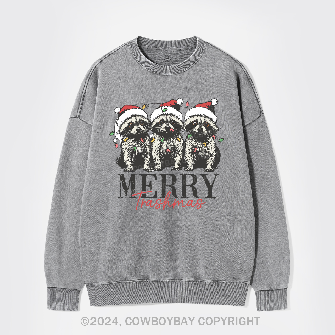 Merry Trashmas Washed Sweatshirts