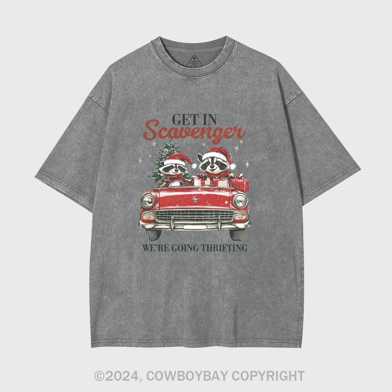 Get In Scavenger Were Going Thrifting Garment-dye Tees