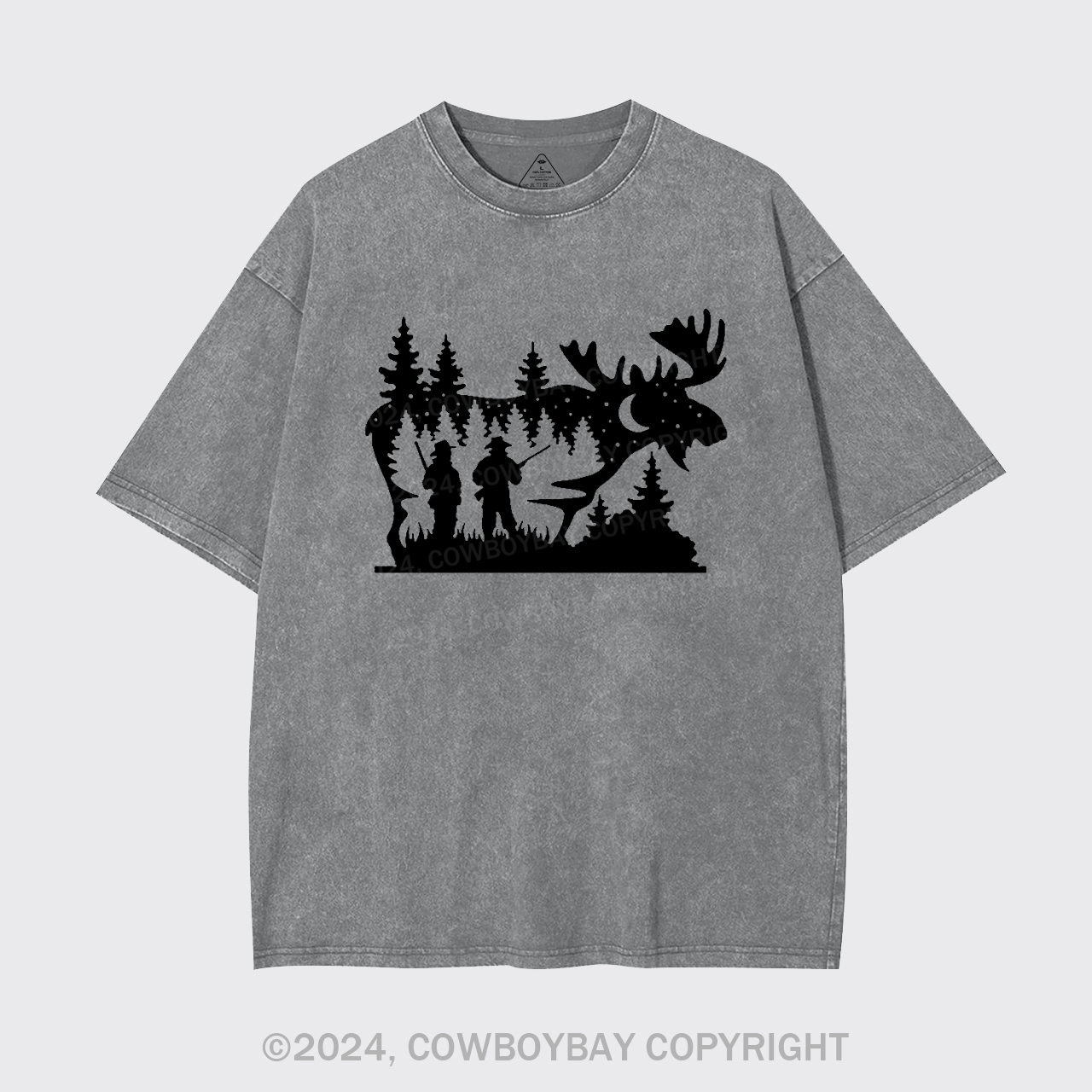 Moose Hunting Garment-dye Tees
