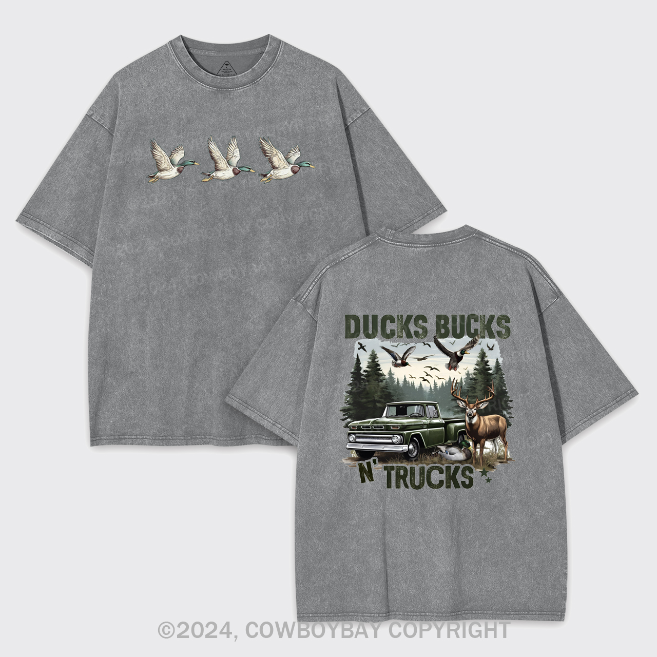 Bucks Ducks N'trucks Garment-dye Tees