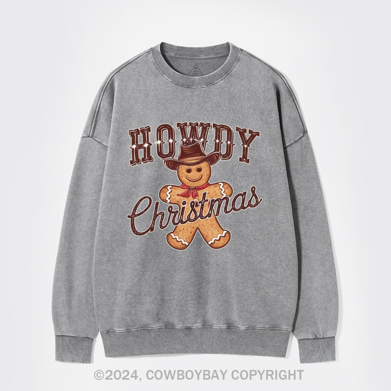 Howdy Christmas Washed Sweatshirts