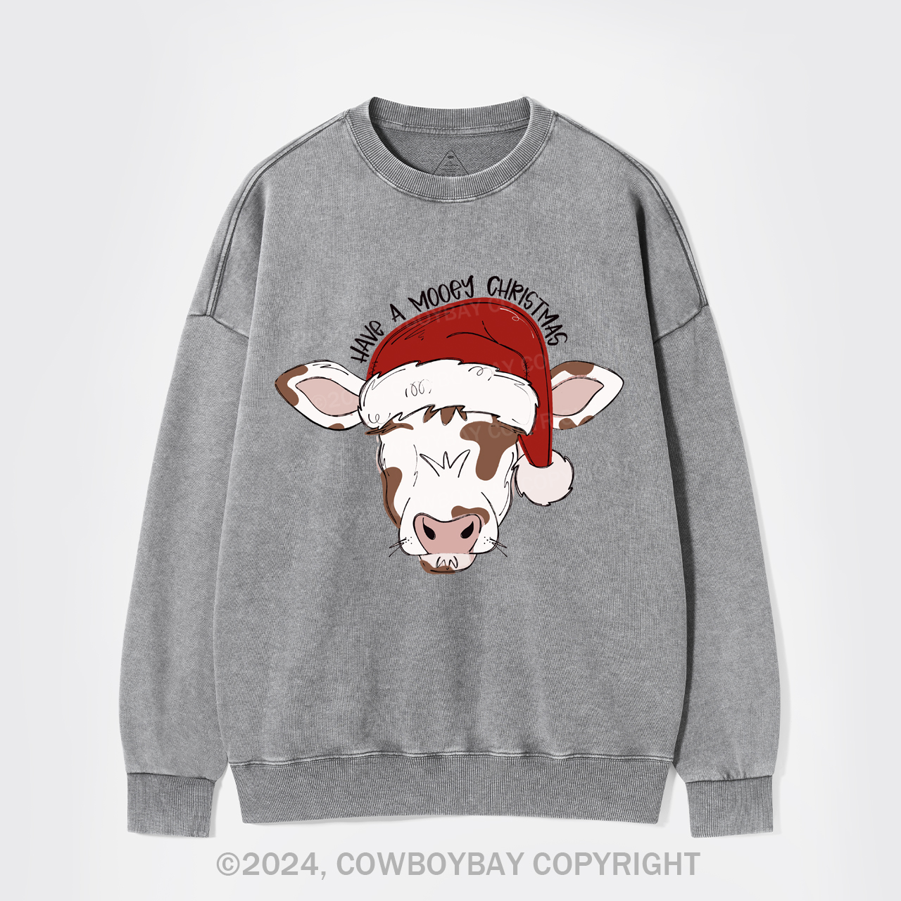 Mooey Christmas Boy Washed Sweatshirts