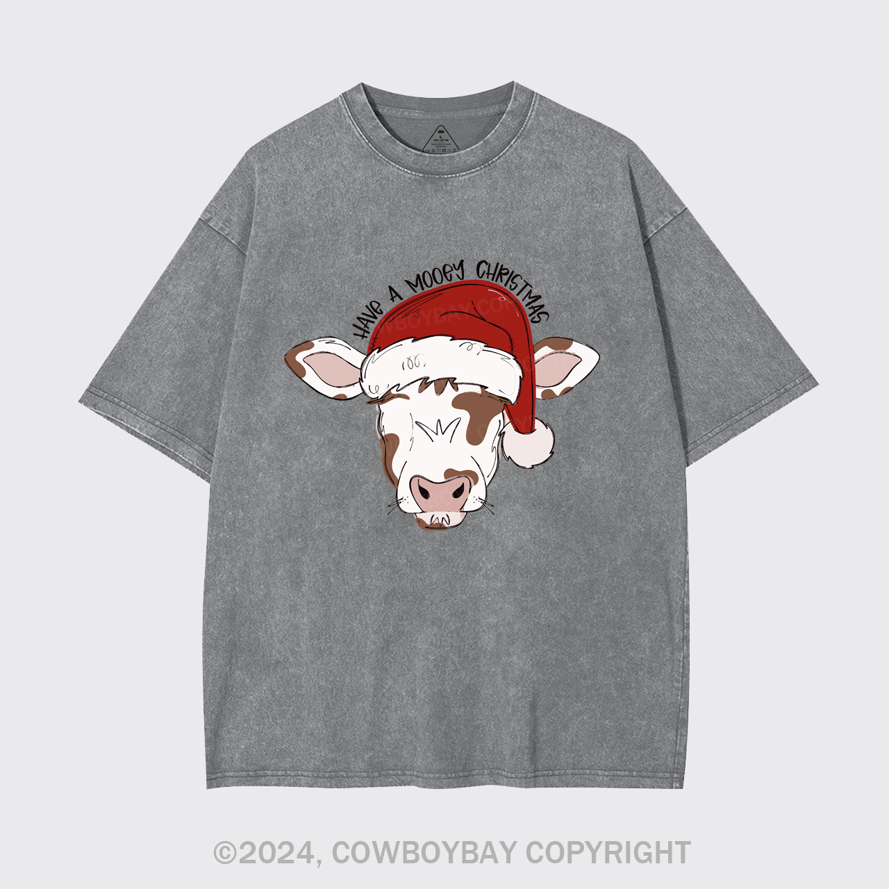 Mooey Christmas Boy Garment-dye Tees