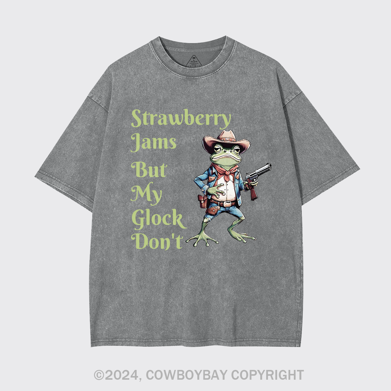 Strawberry Jams But My Glock Don't Garment-dye Tees