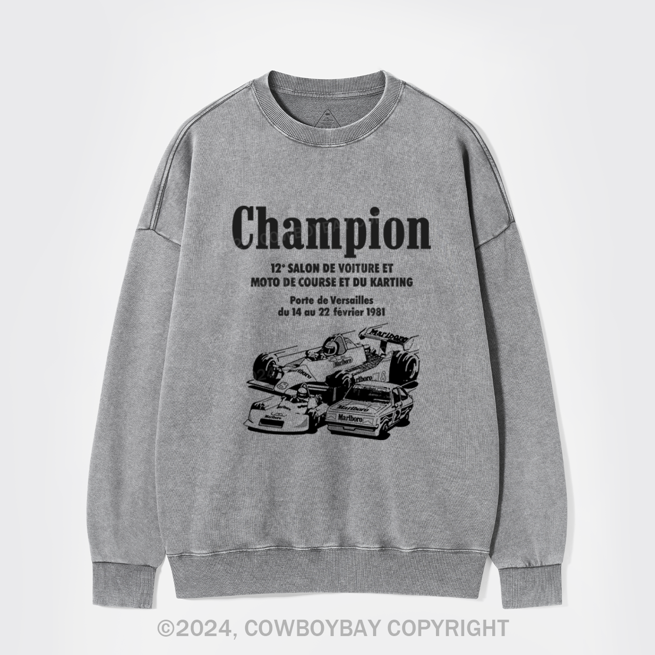 Paris Passion Racing Washed Sweatshirts