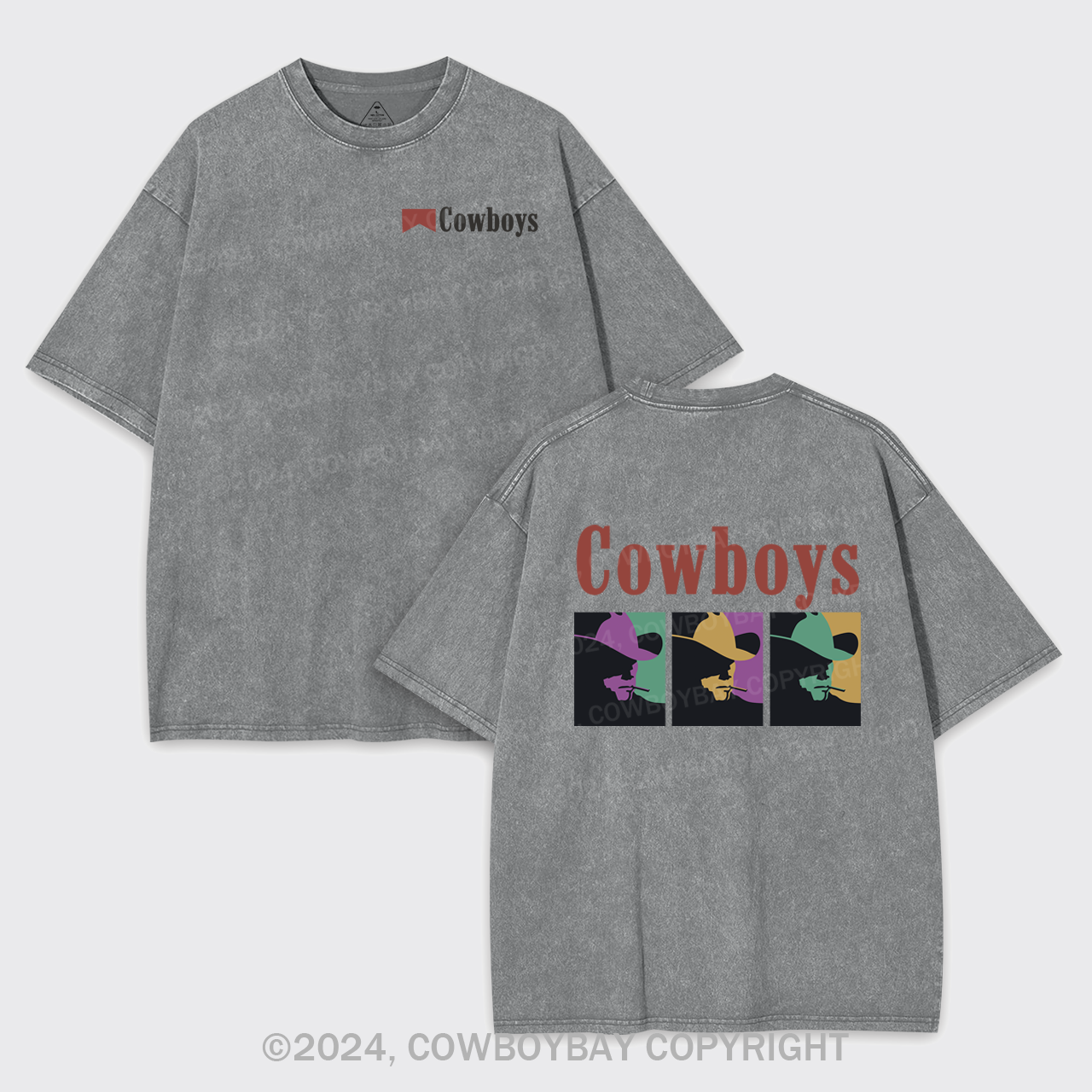 Vintage Cowboy 1993 Garment-dye Tees