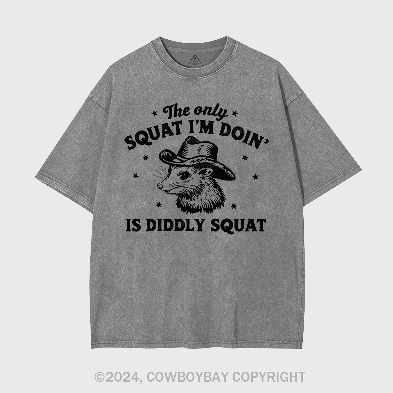 The Only Squat I'm Doing Is Diddly Squat Garment-dye Tees