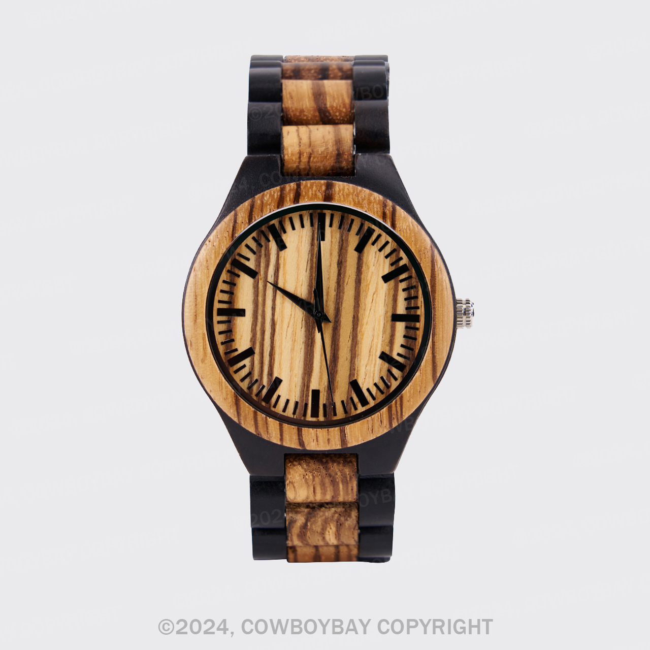 Vintage Quartz Wood Watch