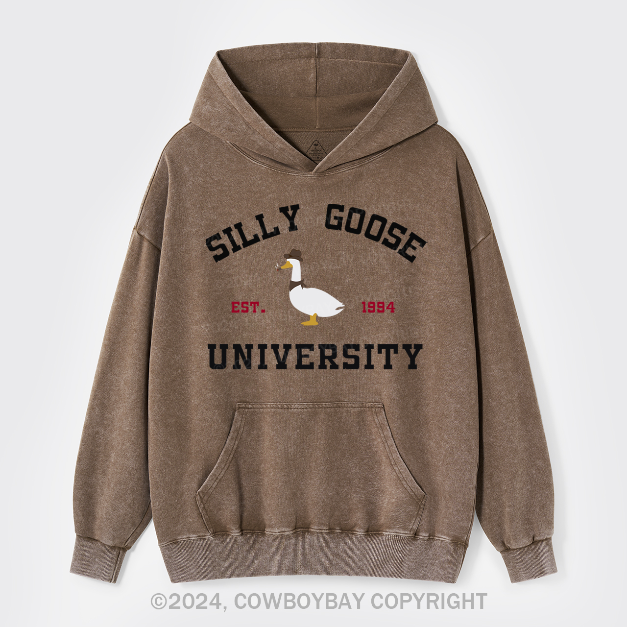 Silly Goose University Garment-Dye Hoodies