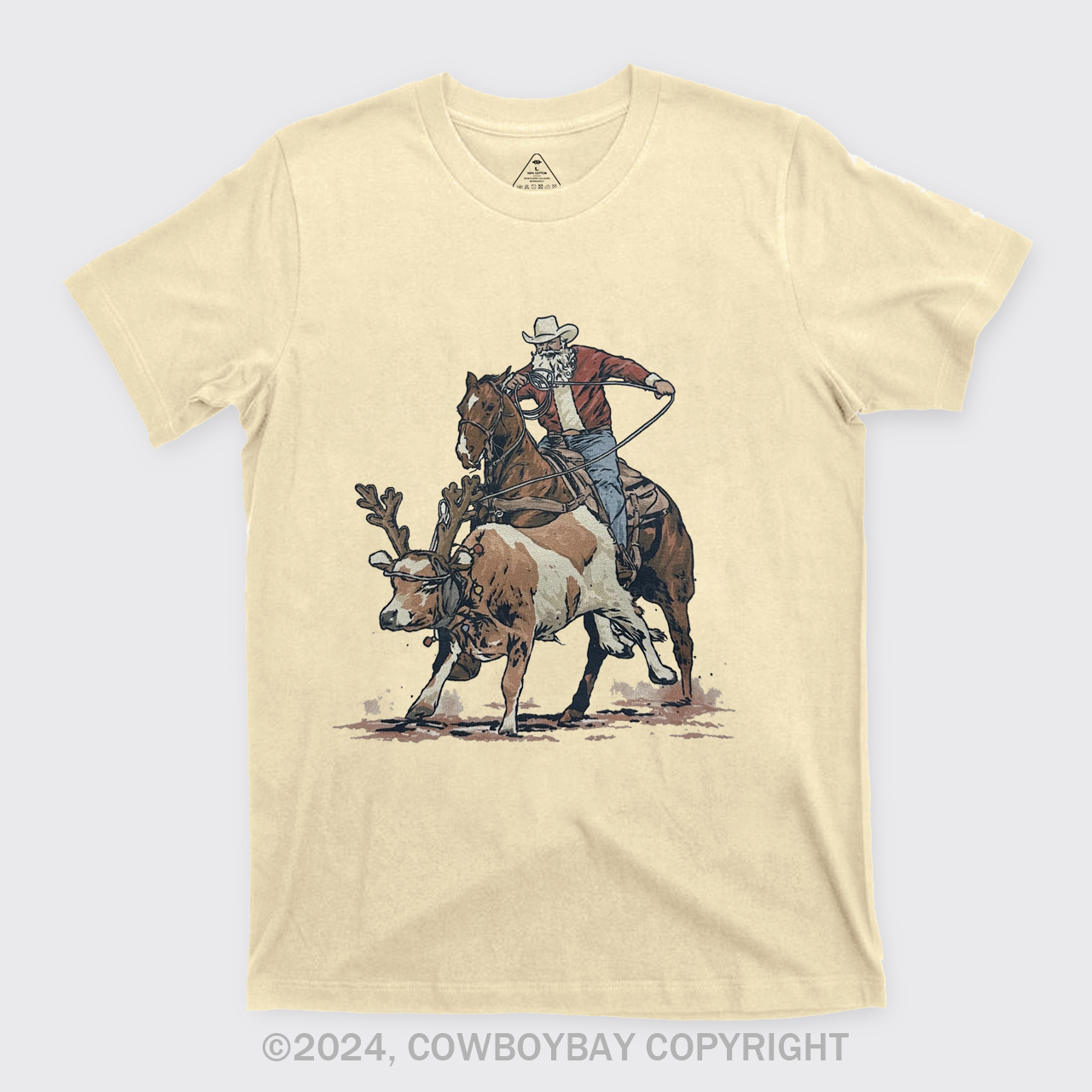 Western Roping Santa T-Shirts