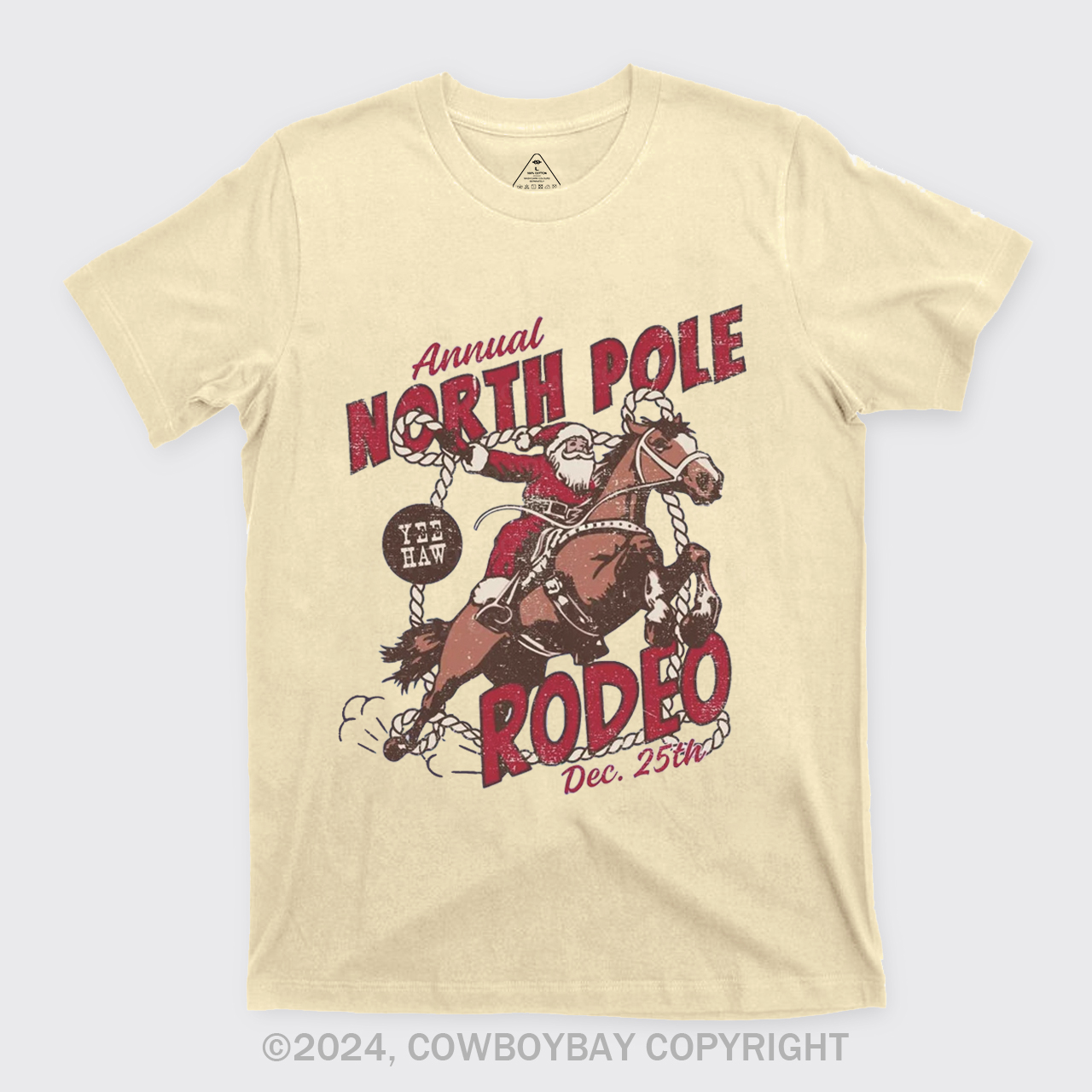 North Pole Rodeo Crewneck T-Shirts