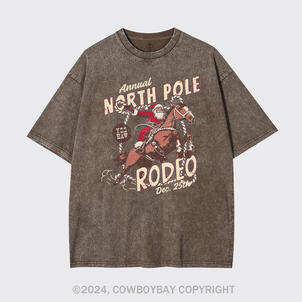 North Pole Rodeo Crewneck Garment-dye Tees
