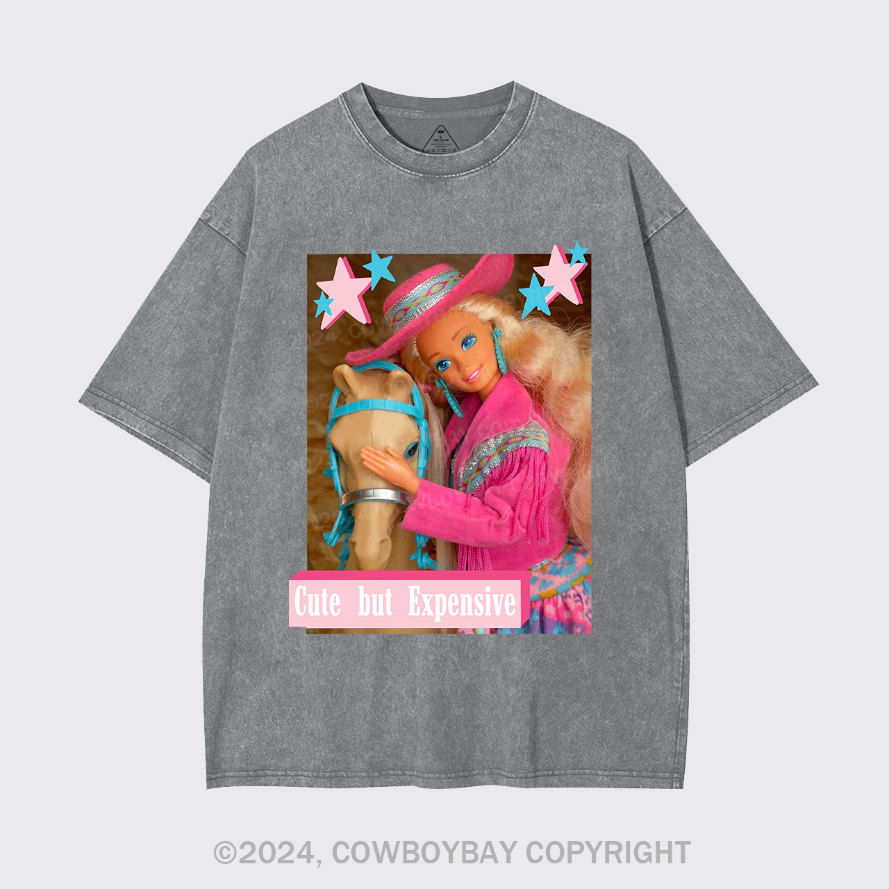 Cute But Expensive Retro Cowboy Garment-dye Tees