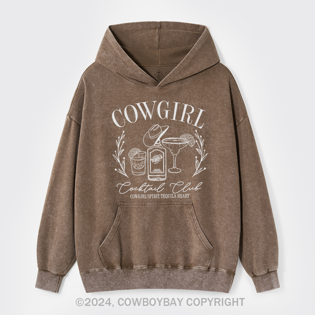 Cowgirl Cocktail Club Garment-Dye Hoodies