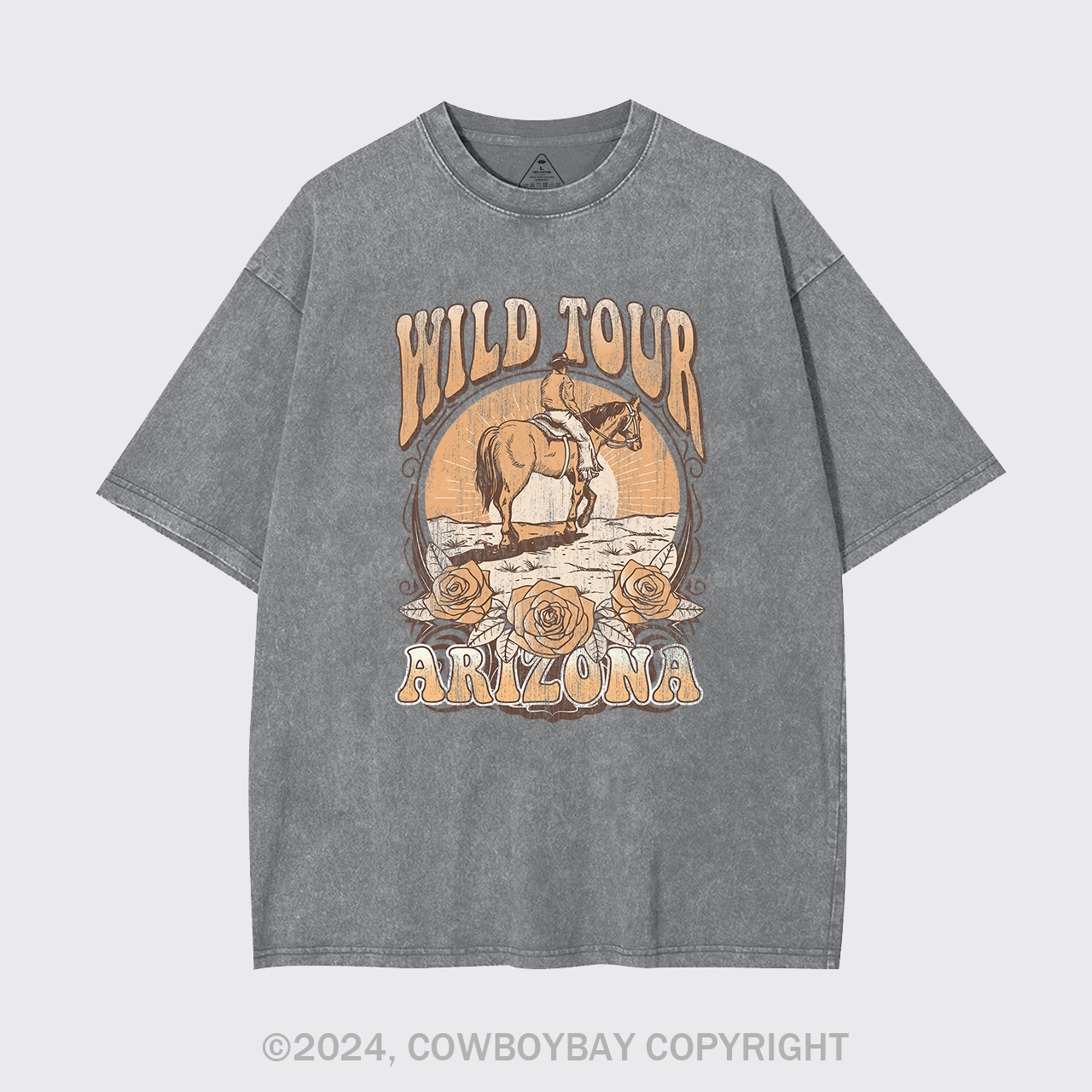 Wild Tour Arizona Cowboy Garment-dye Tees