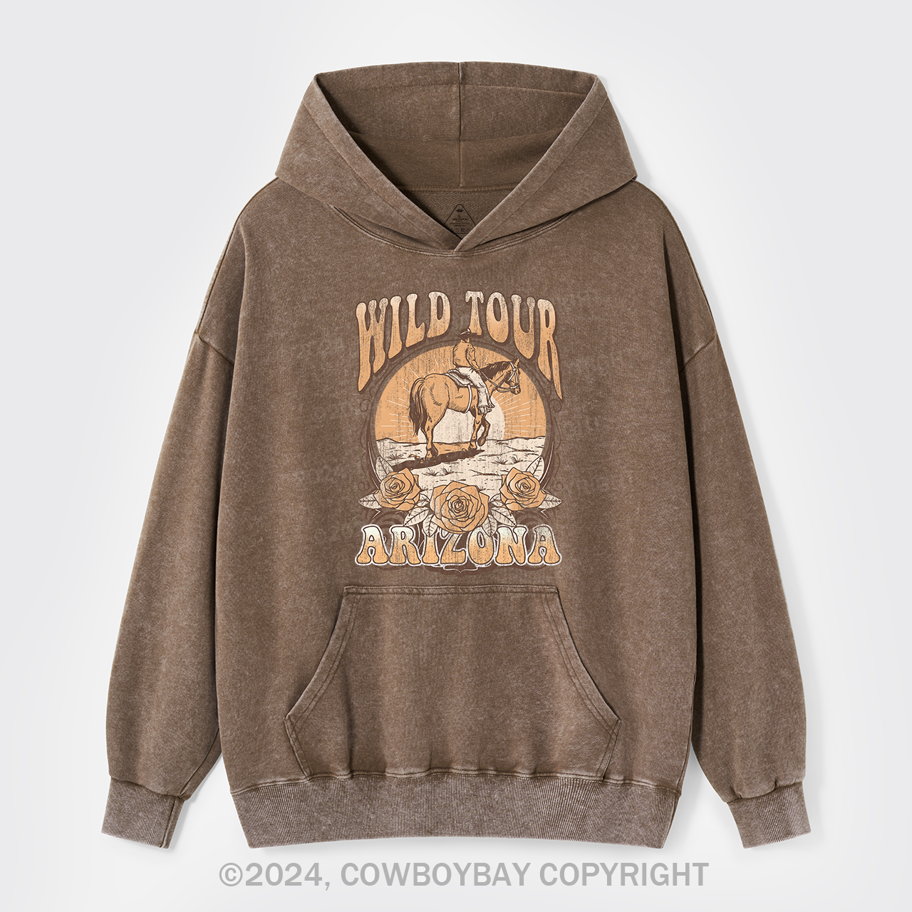 Wild Tour Arizona Cowboy Garment-Dye Hoodies