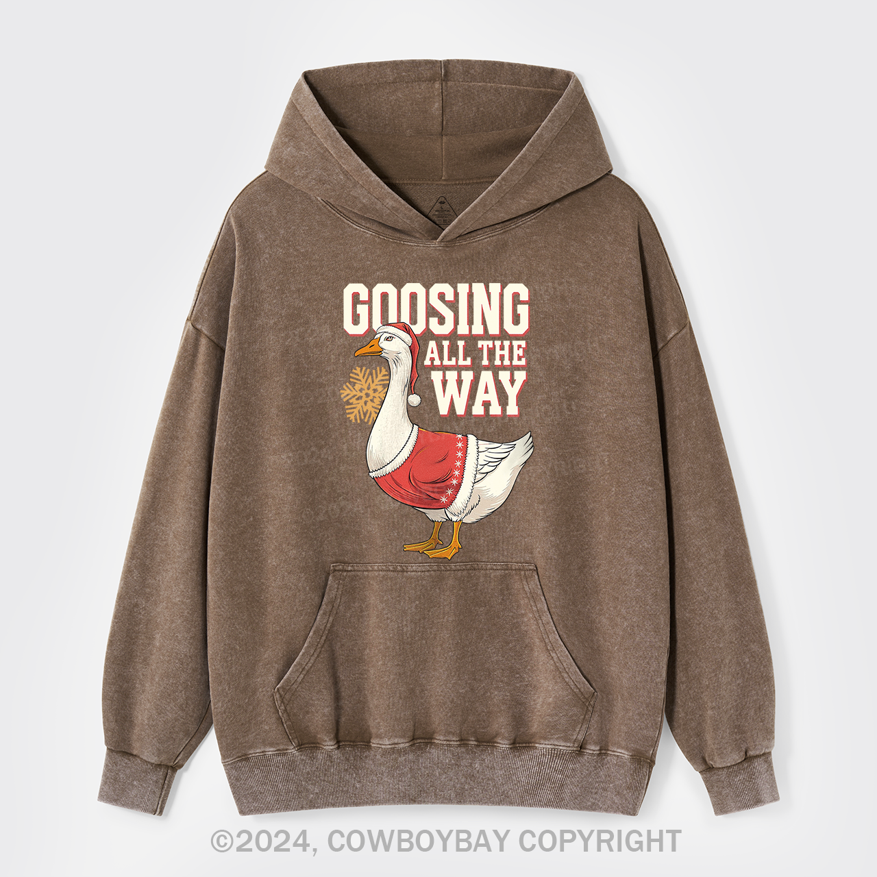 Goosing All The Way Garment-Dye Hoodies